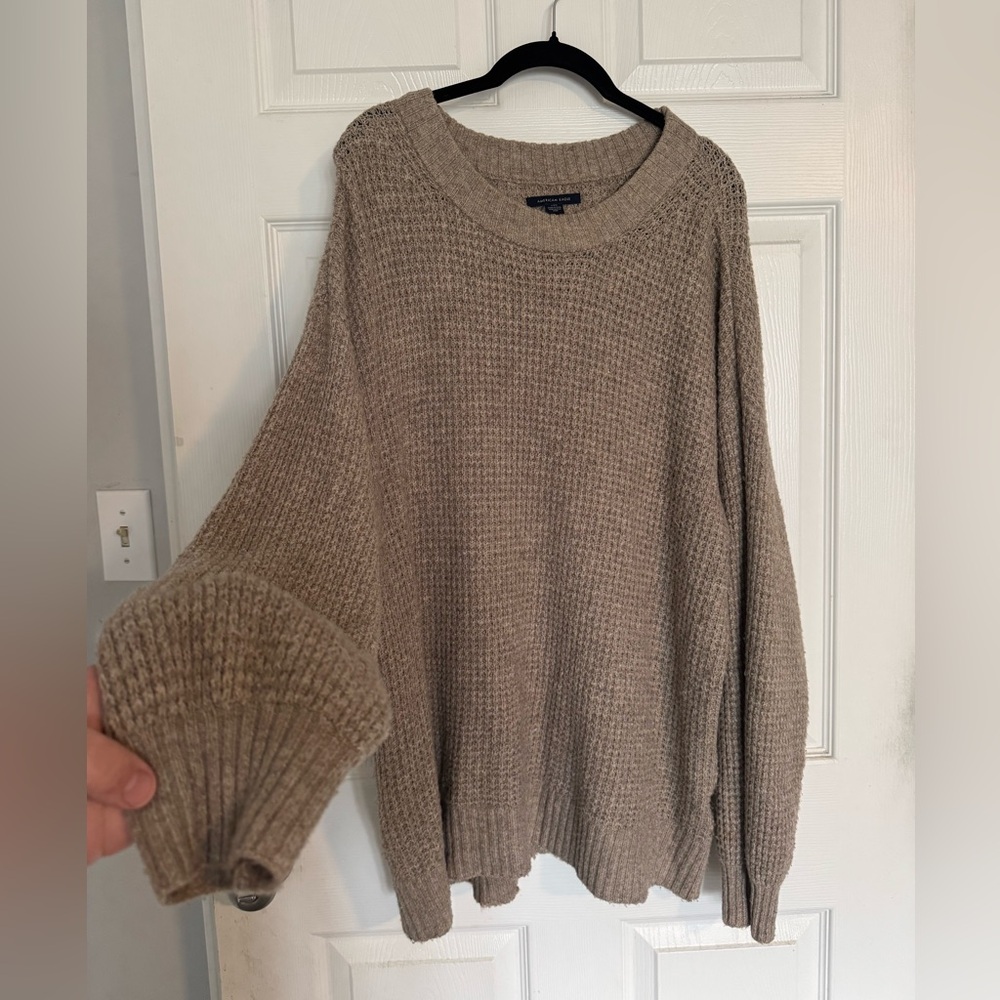 Women’s grey/tan Knit Sweater